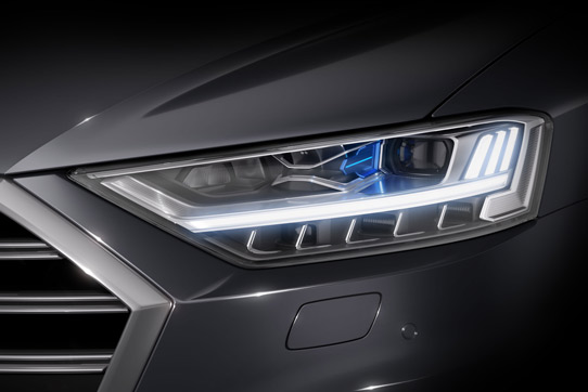 Hella And Audi Introduce Car Featuring Dynamic Hd Matrix Led Headlamps With Laser High Beams