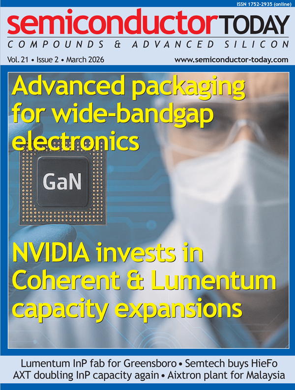 CLICK HERE: free registration for Semiconductor Today and Semiconductor Today ASIA