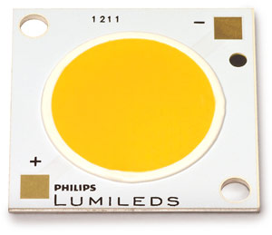 Lumileds’ new LUXEON CoB 1211 LED array. 