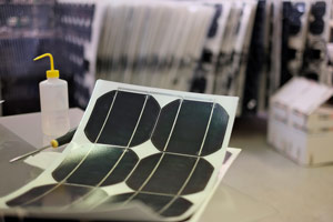 Midsummer’s flexible CIGS thin-film solar cells. 
