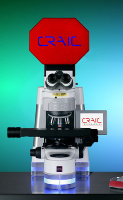 CRAIC’s 20/30 Perfect Vision microspectrophotometer. 