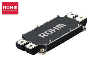 Picture: Rohm's new BSM300D12P2E001 1200V/300A full-SiC power module. 