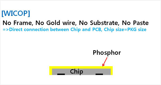 Figure 3: Wicop - Direct connection between Chip and PCB. 