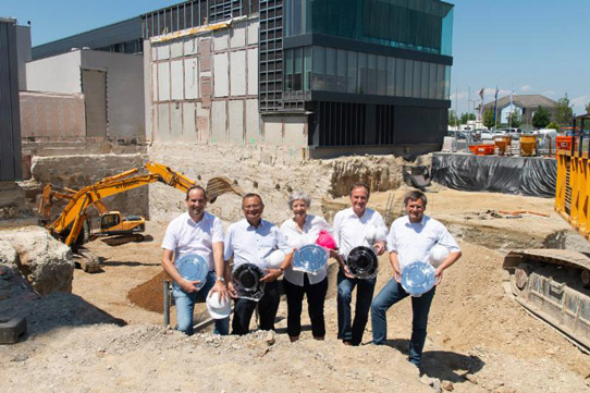 EVG’s executive board (from left to right): Dr Werner Thallner, Erich Thallner, Aya Maria Thallner, Hermann Waltl and Paul Lindner. 