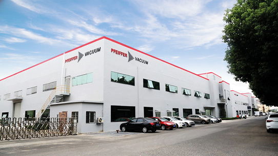 Pfeiffer Vacuum's expanded plant in Wuxi China