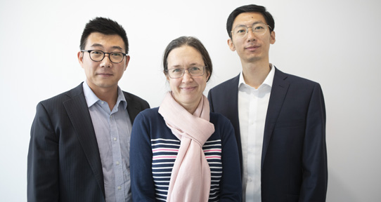 Porotech’s co-founders CEO Dr Tongtong Zhu, CSO professor Rachel Oliver and CTO Dr Yingjun Liu. 