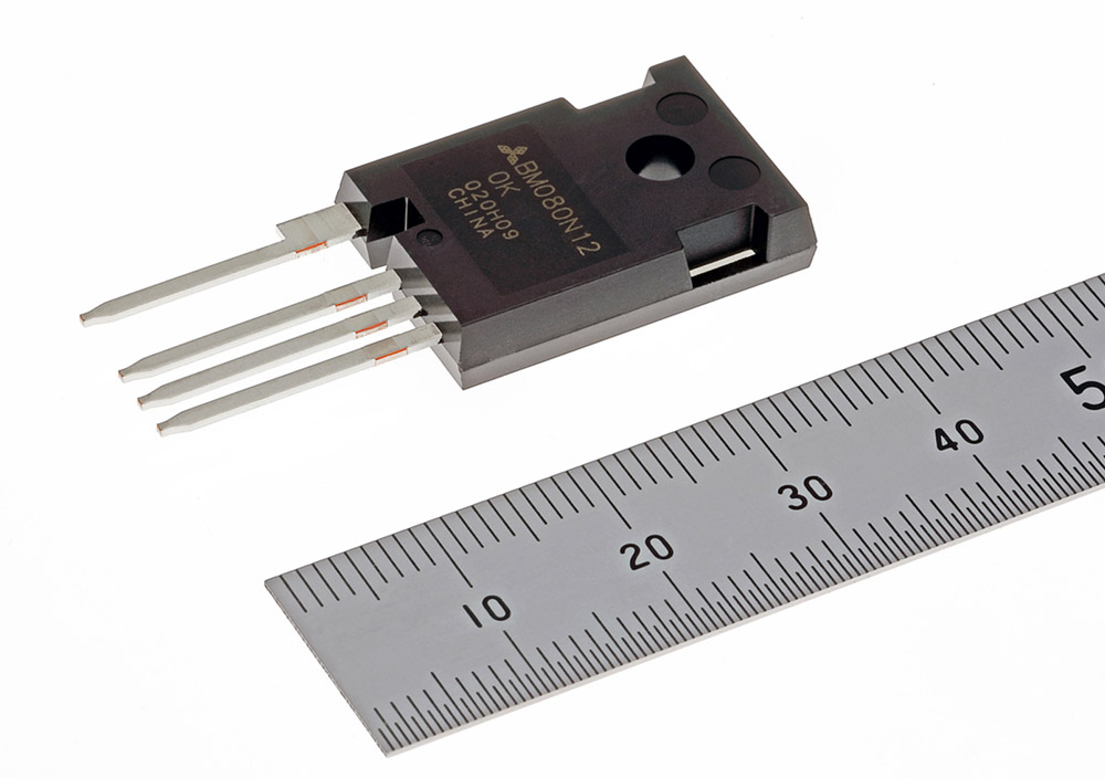 Mitsubishi Electric’s new N-series 1200V SiC-MOSFET in a TO-247-4 package.