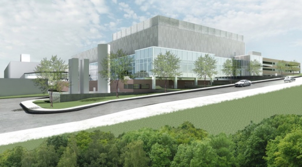A design rendering of the Compound Semiconductor Laboratory – Microsystem Integration Facility at MIT Lincoln Laboratory. Construction should begin this spring. 