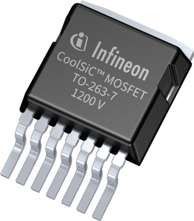 Infineon’s new-generation 1200V CoolSiC MOSFET in TO263-7 for automotive applications. 