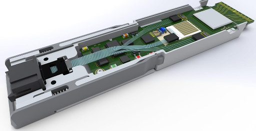 Reference optical transceiver design OSFP-800G-DR8 by Axalume Inc. 