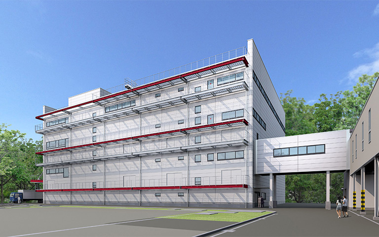 Artist’s impression of Miyakoda Factory Building No. 4. 