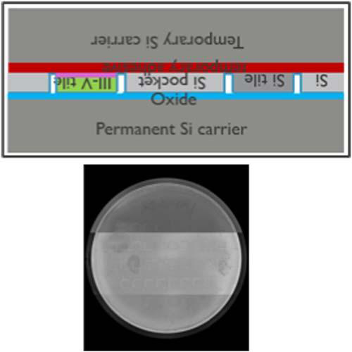 Figure 2: SAM image after dielectric bonding to permanent silicon carrier.
