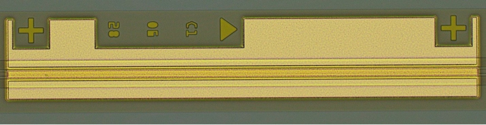 Coherent’s 70mW CW InP laser diode chip. 