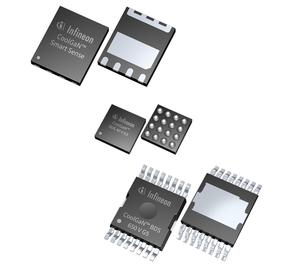 Infineon’s CoolGaN bidirectional switch and CoolGaN Smart Sense products. 