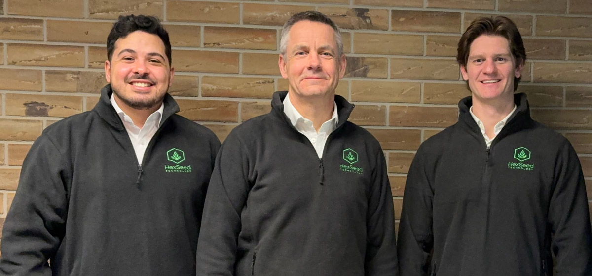 HexSeed’s founders (from left to right) Leonardo Santoni, Mark Tandy and Michael Glerum. 