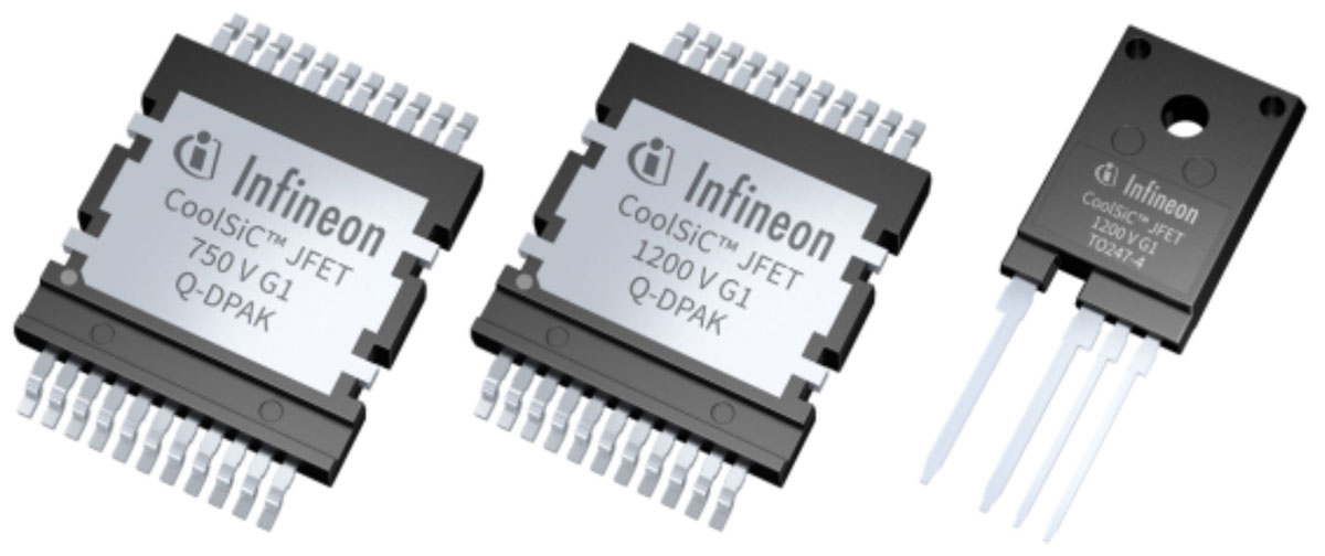 The 750V and 1200V CoolSiC JFET devices in Q-DPAK packages are now entering mass production, while Infineon is introducing a CoolSiC JFET 1200V in the TO-247-4 package.