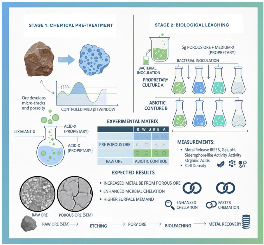 Dr Appanna's Proprietary Bioleaching System to recover metals. 